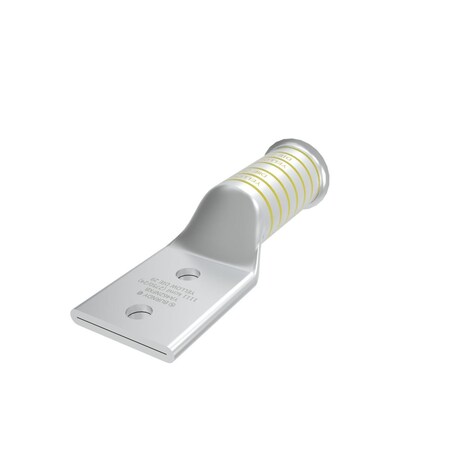 Burndy Copper Compression Lug, 2 Hole w/o Inspection Window, 1111 Flex, 1/2" YA462NFXB